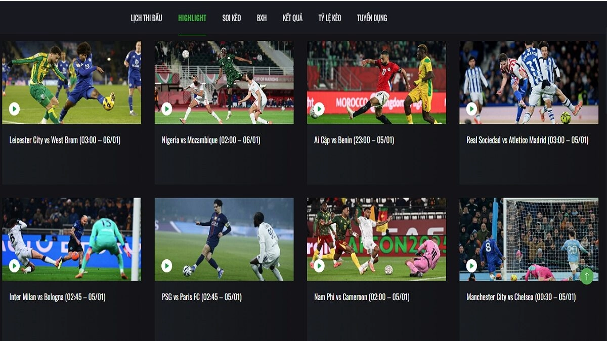 Cập nhật highlight đơn giản tại Trực Tiếp Bóng Đá FPT Play